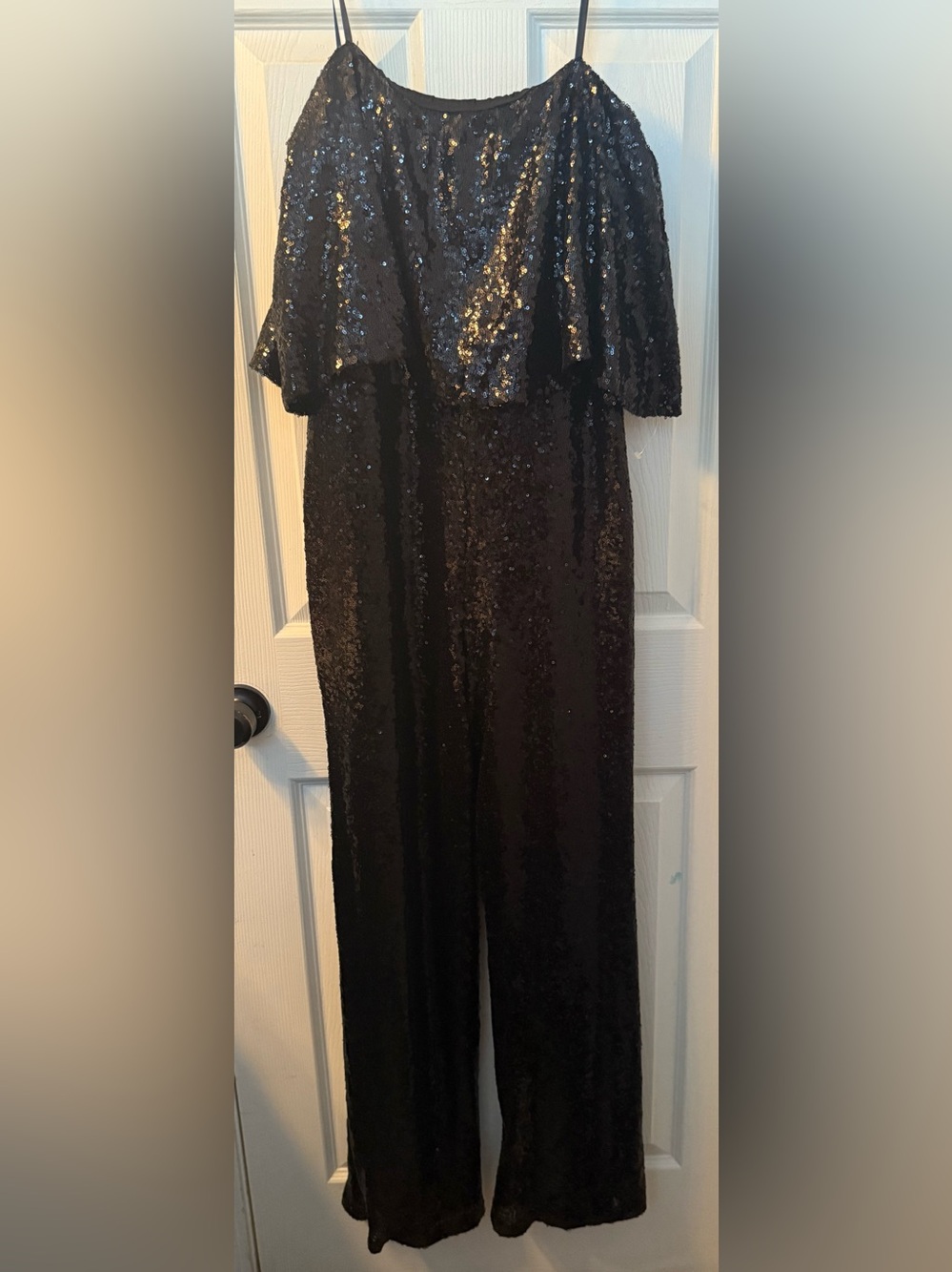 Black Sequins Jumpsuit